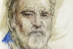Brendan Gleeson mixed media